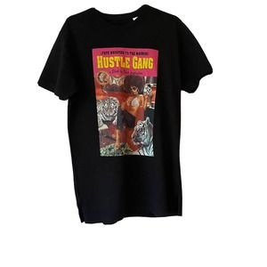 Hustle Gang Shirt Men's M Short Sleeve Tee Graphic Logo Casual